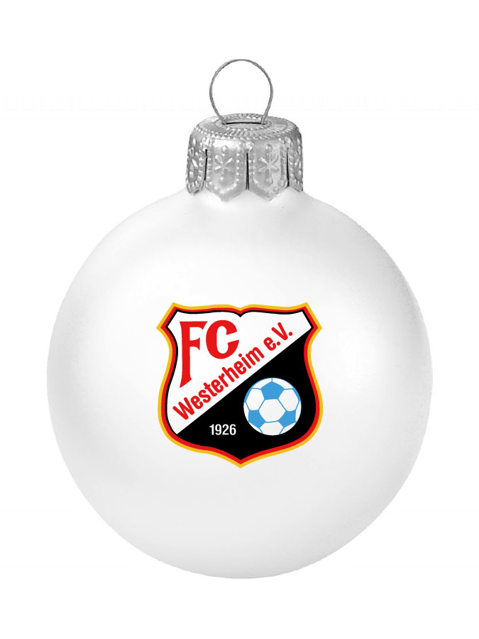 Weihnachtskugel Logo 8cm