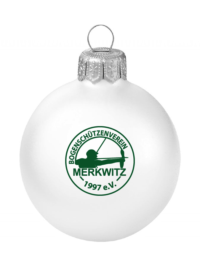 Weihnachtskugel Logo 8cm