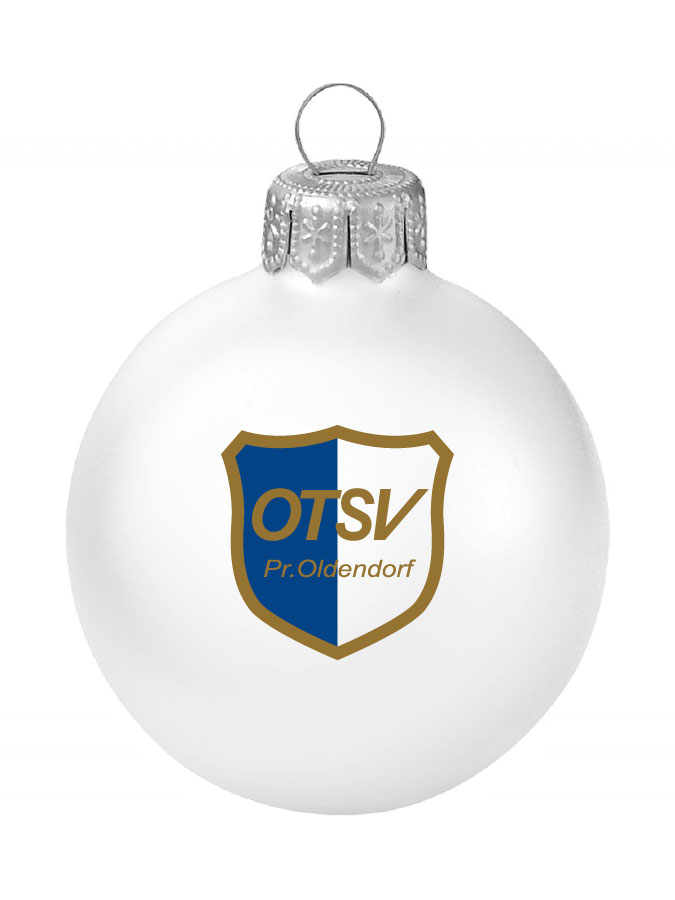 Weihnachtskugel Logo 8cm