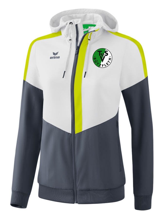 Erima Squad Tracktop Jacke mit Kapuze Damen