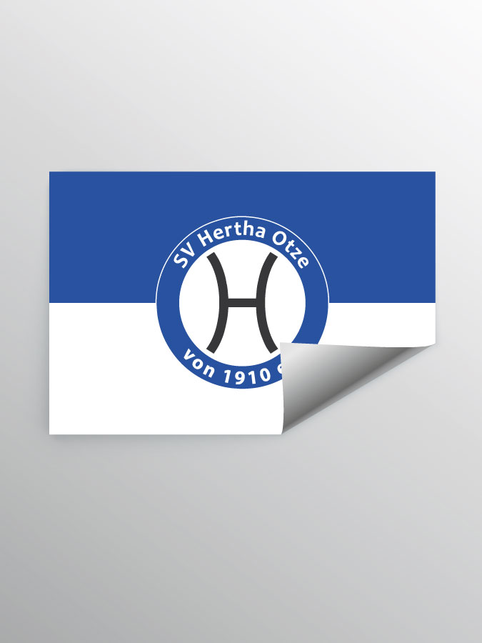 Aufkleber DIN A7 Logo