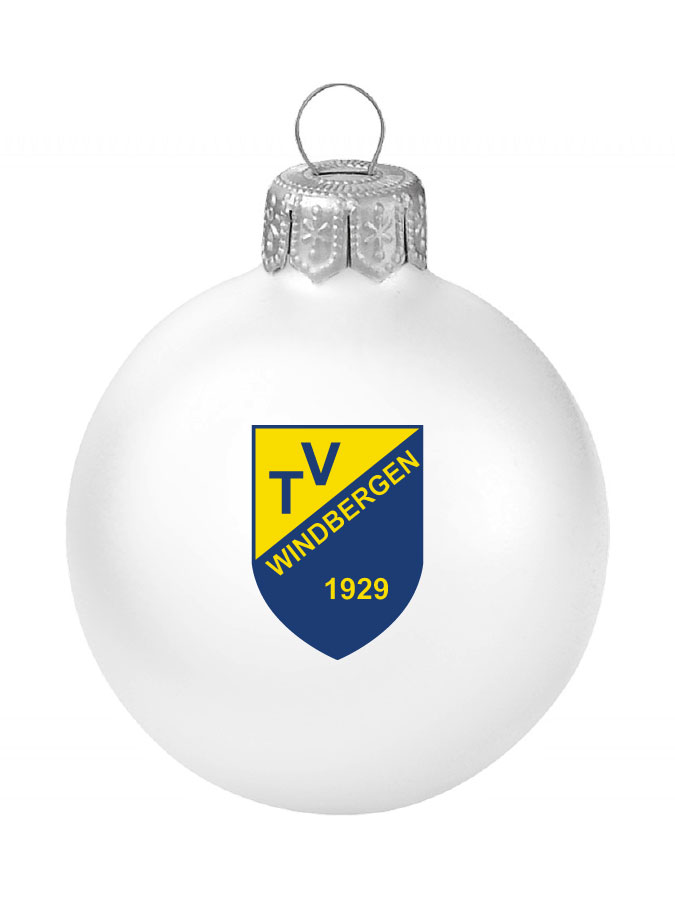 Weihnachtskugel Logo 8cm