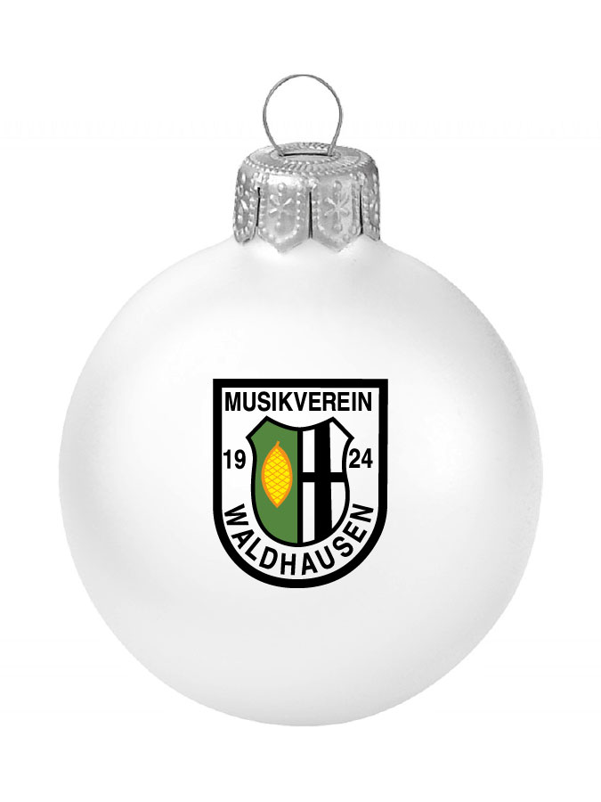 Weihnachtskugel Logo 8cm