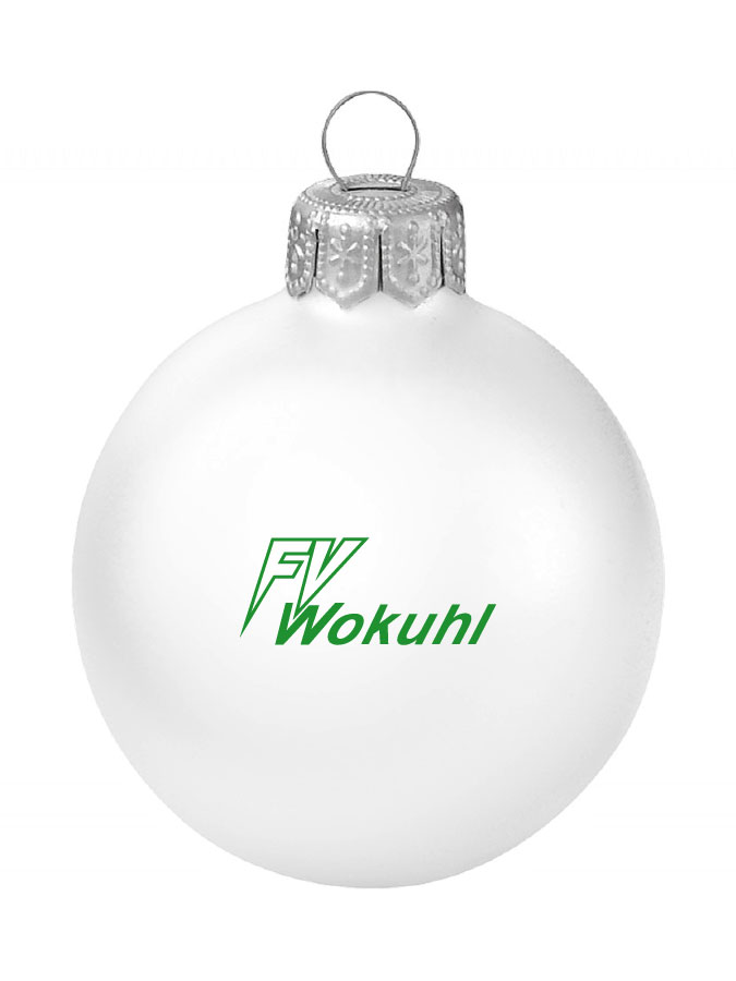Weihnachtskugel Logo 8cm