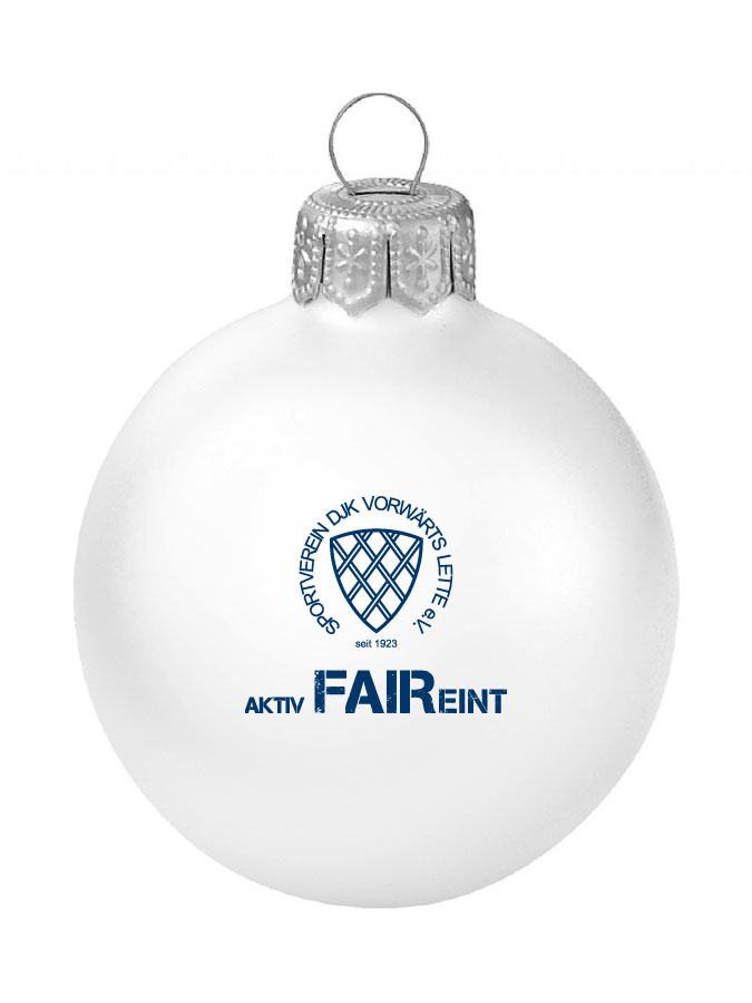 Weihnachtskugel Logo 8cm