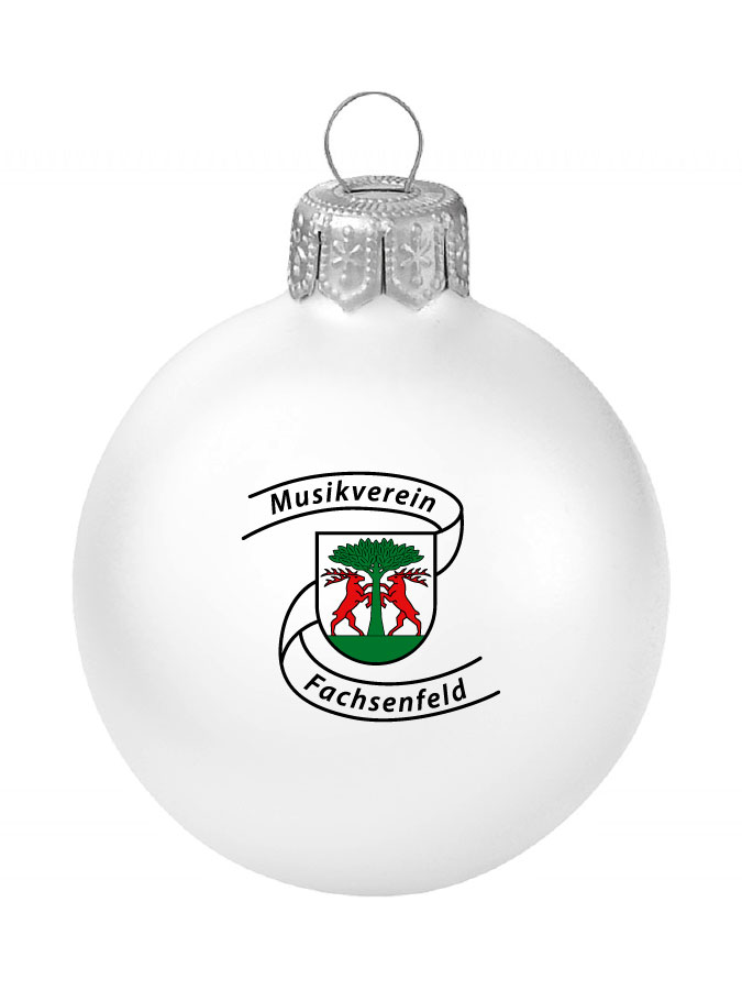 Weihnachtskugel Logo 8cm