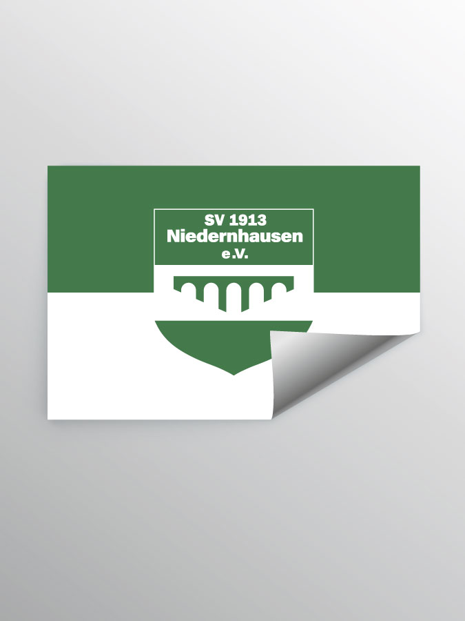 Aufkleber DIN A7 Logo