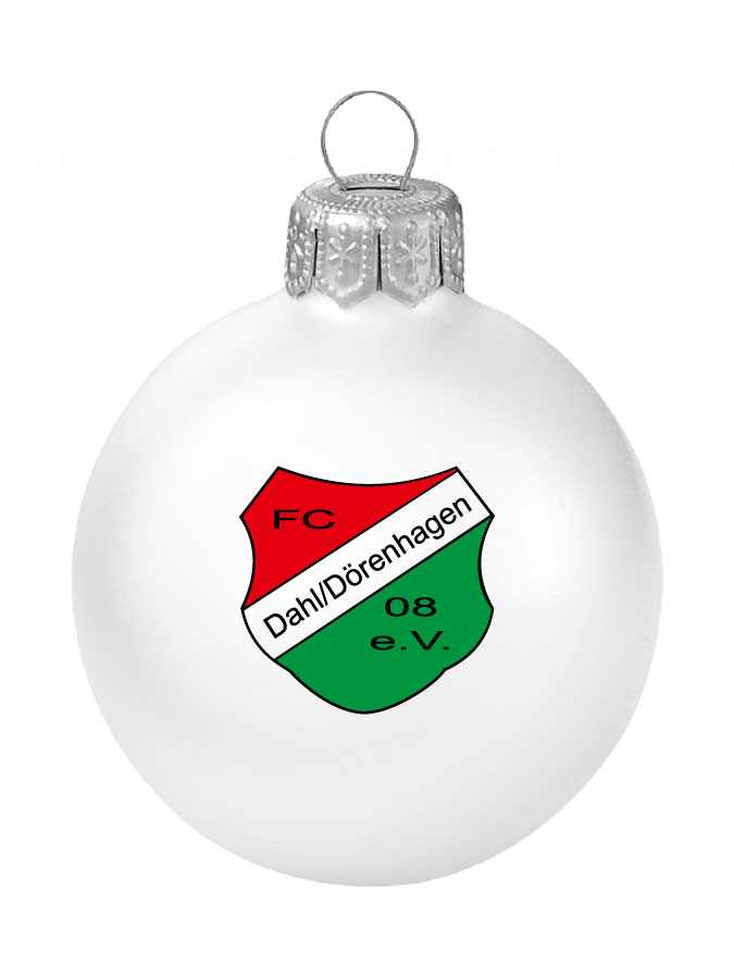 Weihnachtskugel Logo 8cm