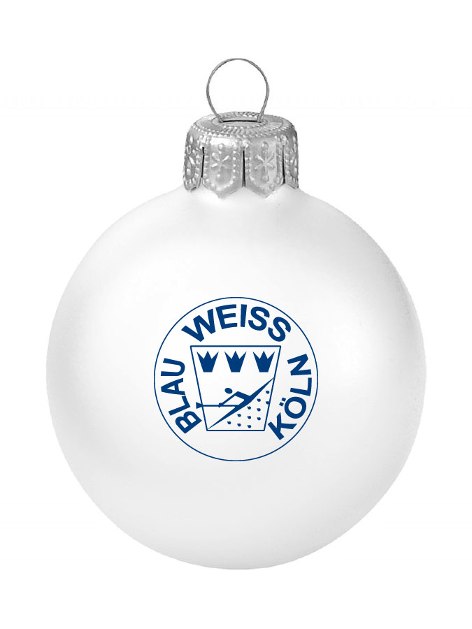 Weihnachtskugel Logo 8cm