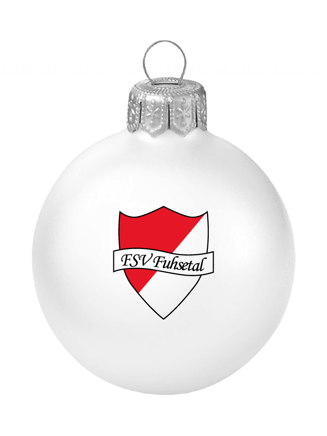 Weihnachtskugel Logo 8cm