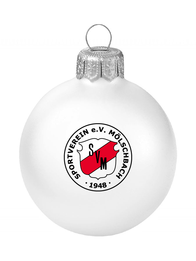 Weihnachtskugel Logo 8cm