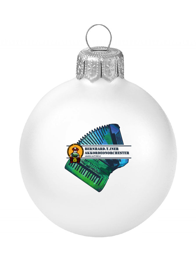 Weihnachtskugel Logo 8cm