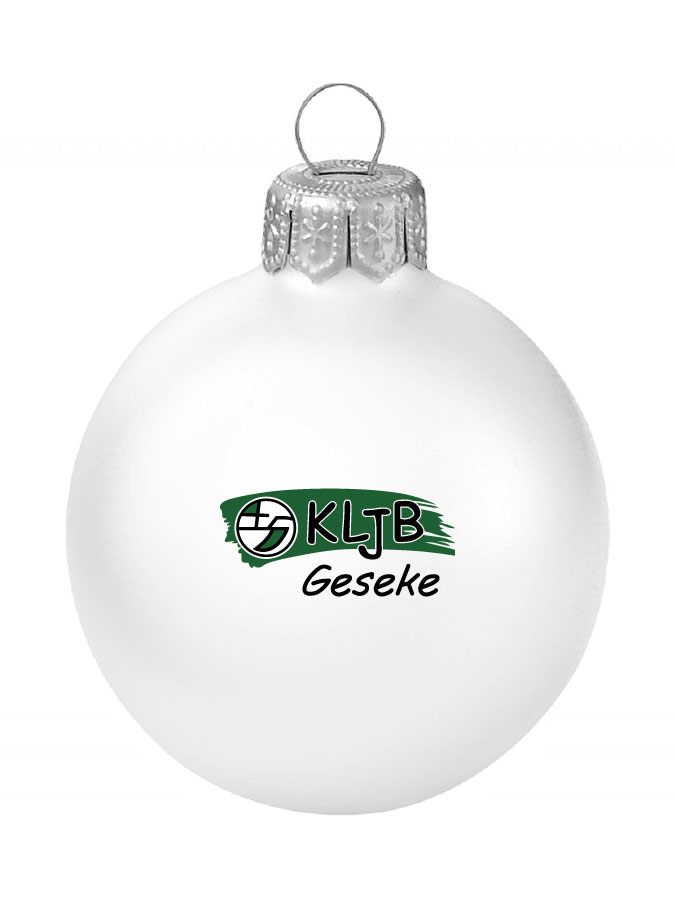 Weihnachtskugel Logo 8cm
