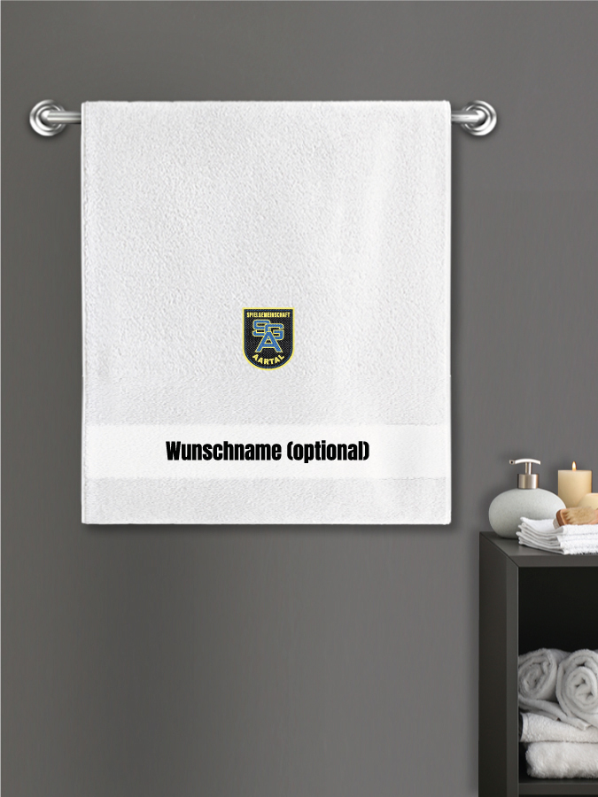 Badehandtuch Team Sticklogo
