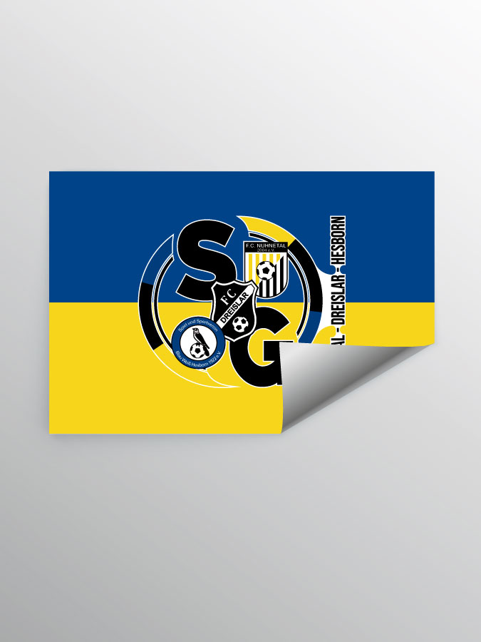 Aufkleber DIN A7 Logo