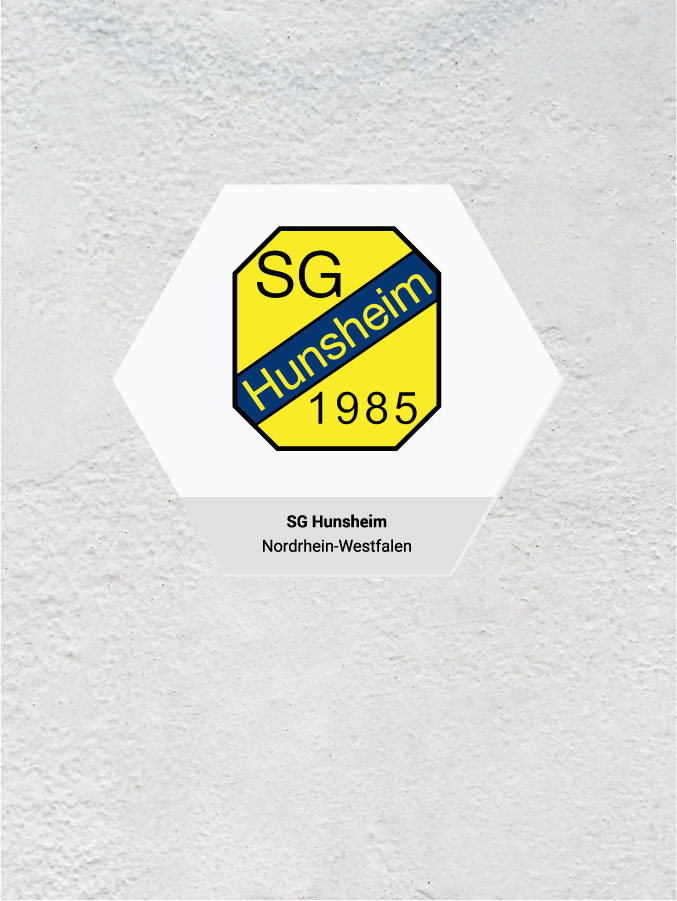 Wandkachel Hexagon mit Logo