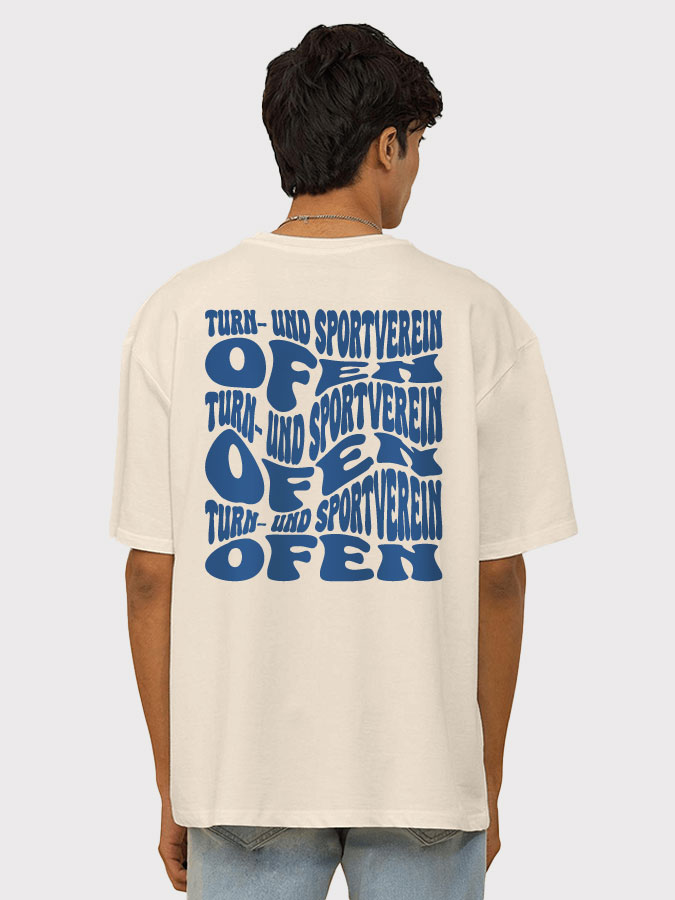 T-Shirt Oversized Wavy Herren