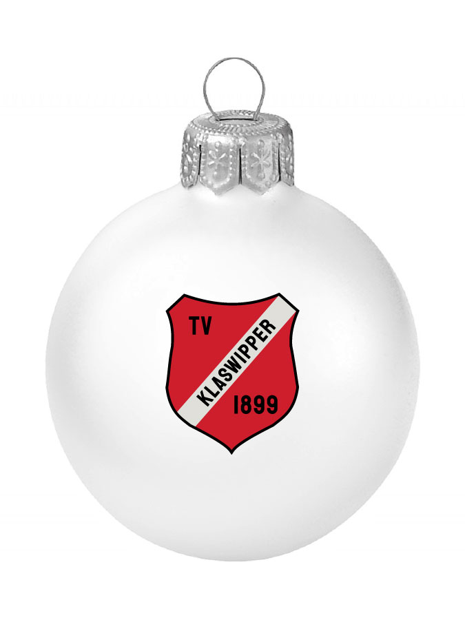 Weihnachtskugel Logo 8cm