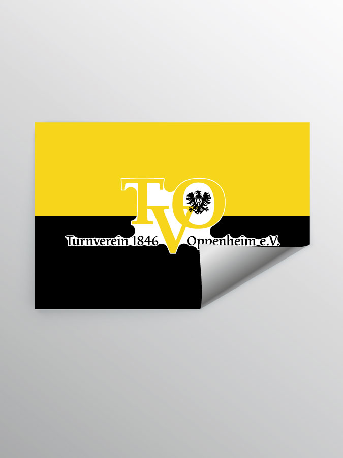 Aufkleber DIN A7 Logo