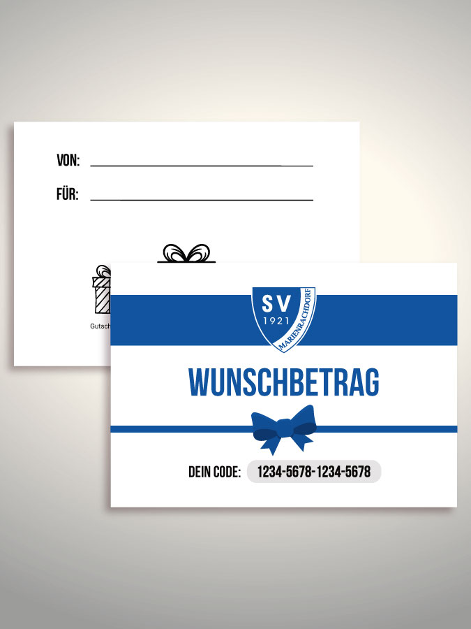 Geschenkgutschein per Versand (Weiß)