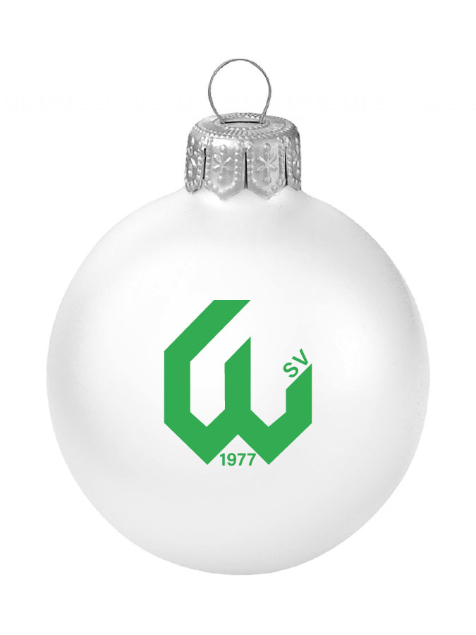Weihnachtskugel Logo 8cm