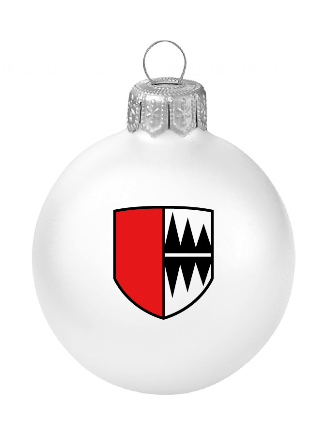 Weihnachtskugel Logo 8cm