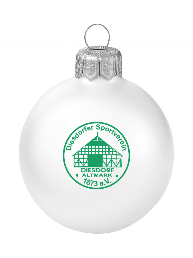 Weihnachtskugel Logo 8cm