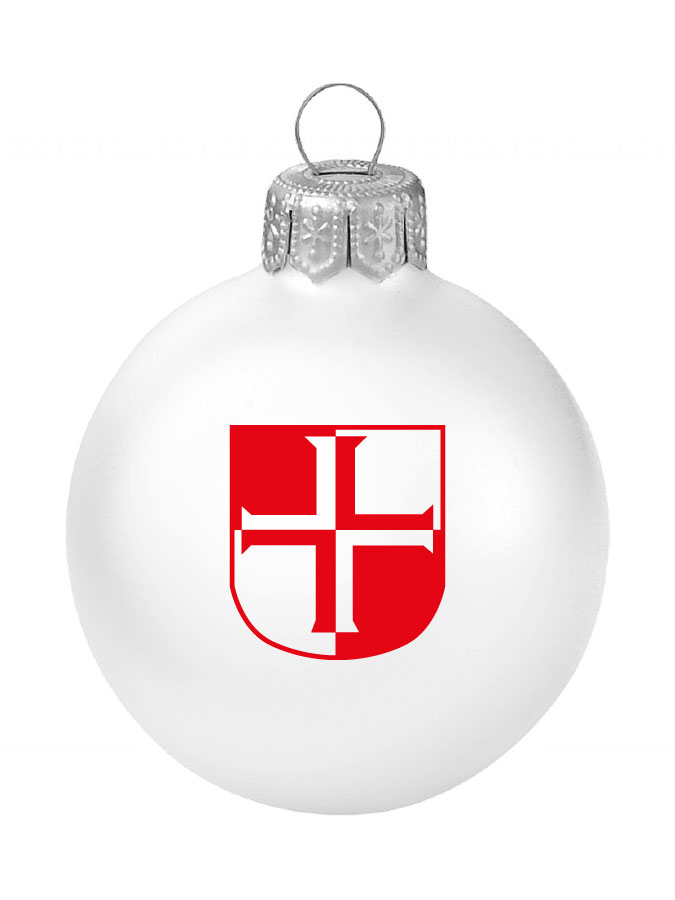 Weihnachtskugel Logo 8cm
