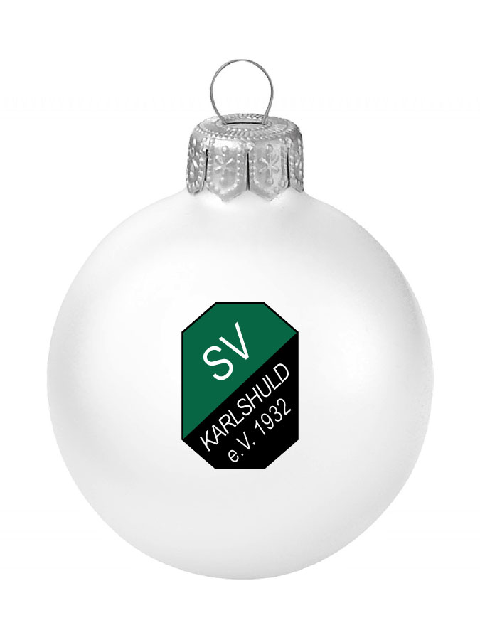 Weihnachtskugel Logo 8cm