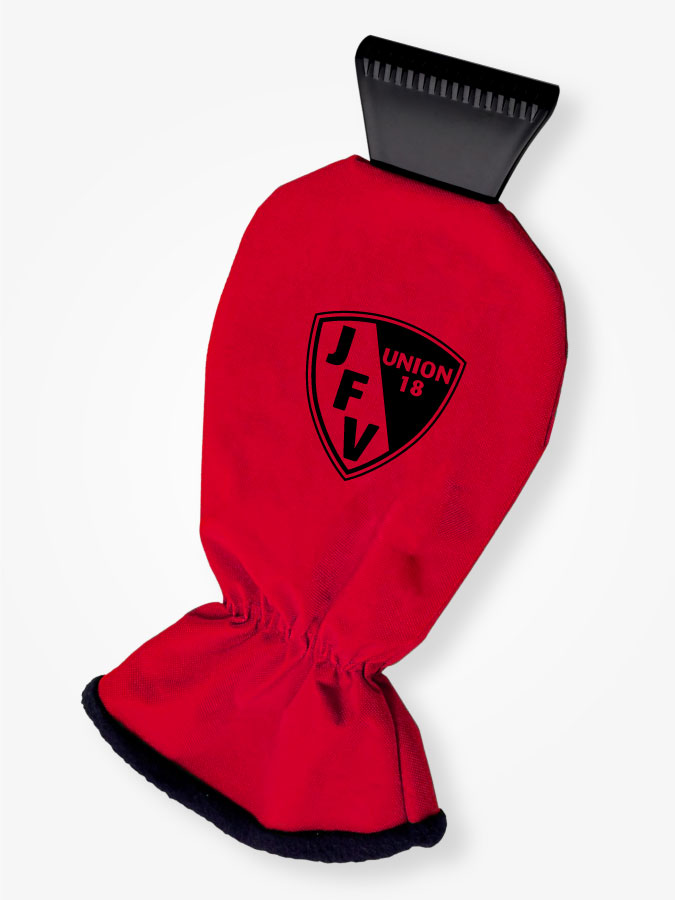 Eiskratzer mit Handschuh