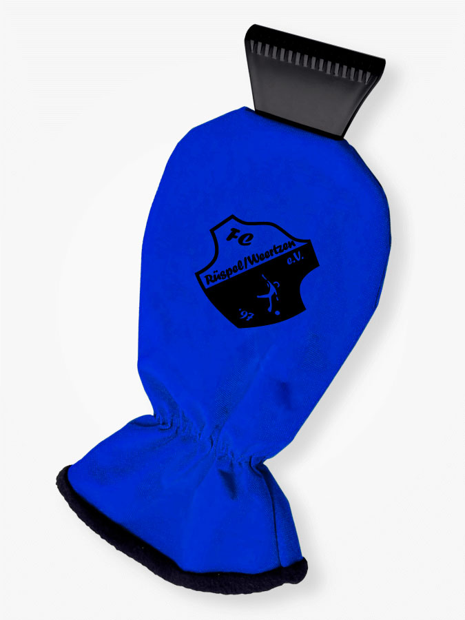 Eiskratzer mit Handschuh