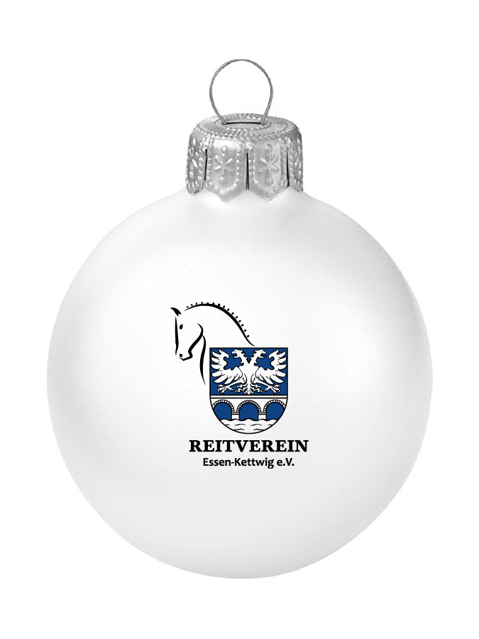 Weihnachtskugel Logo 8cm