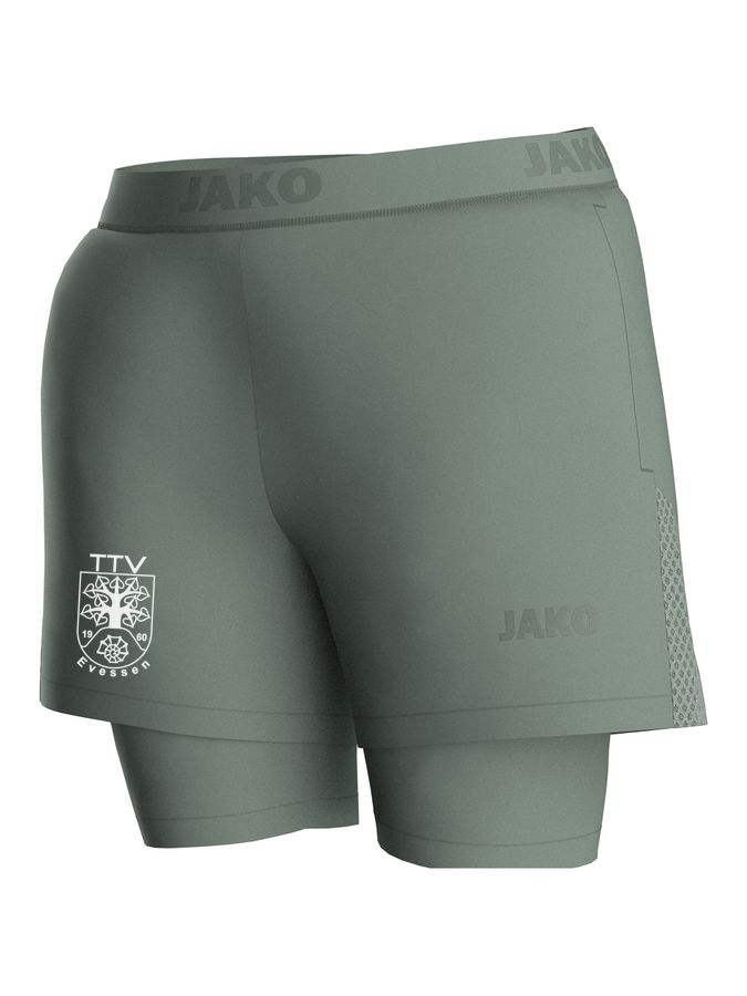Jako 2-in-1-Short Power Damen