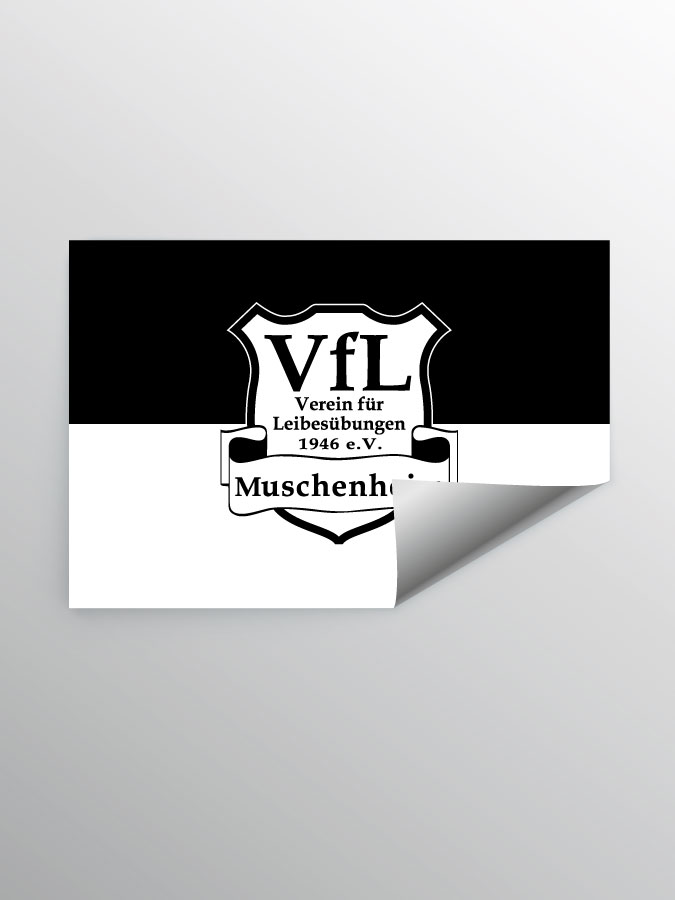 Aufkleber DIN A7 Logo