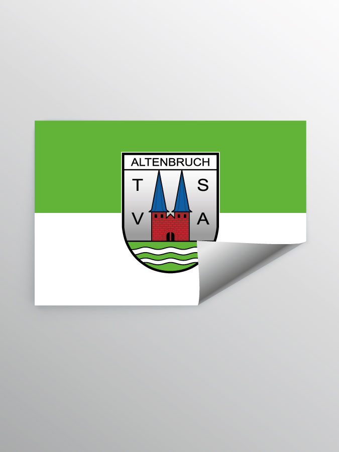 Aufkleber DIN A7 Logo