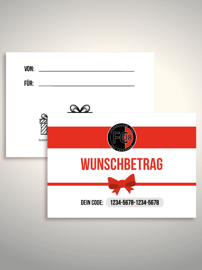 Geschenkgutschein per Versand (Weiß)
