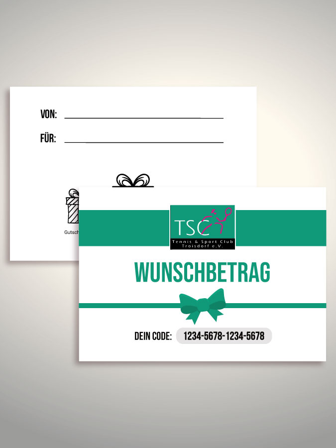Geschenkgutschein per Versand (Weiß)