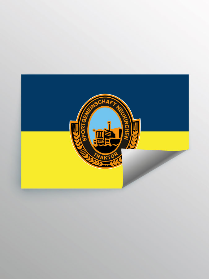 Aufkleber DIN A7 Logo