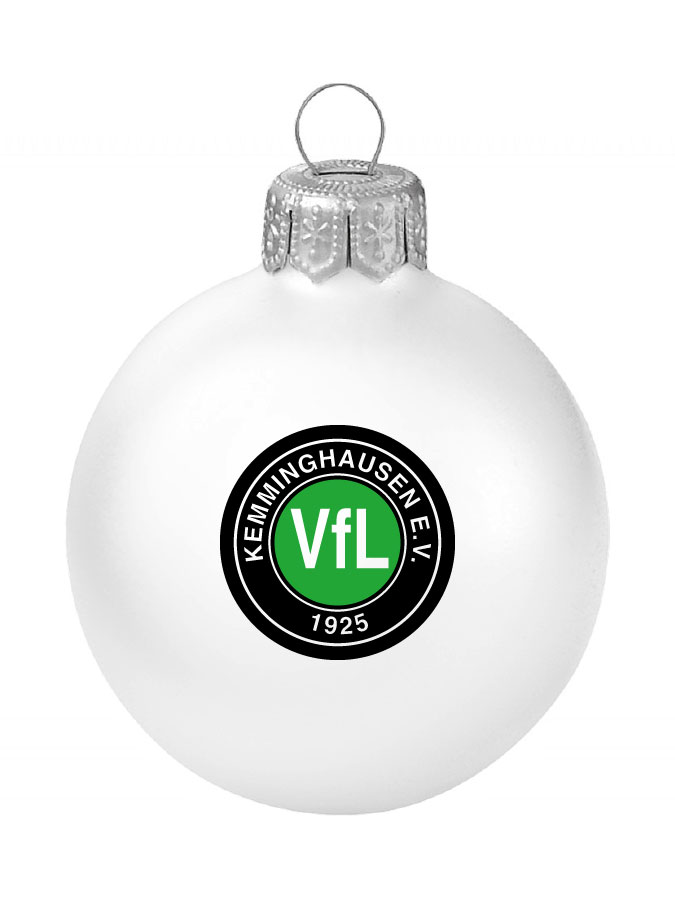 Weihnachtskugel Logo 8cm