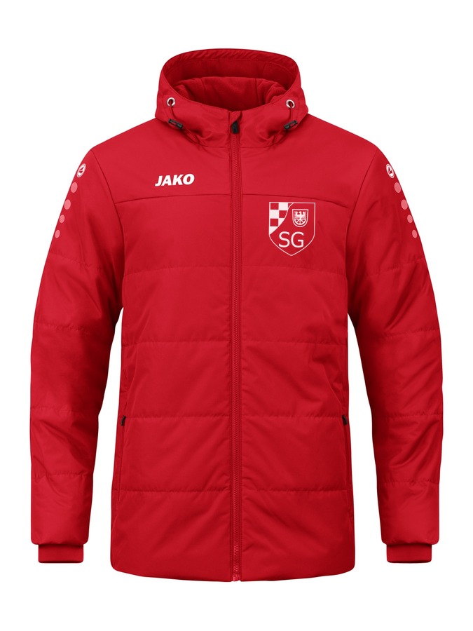 Jako Coachjacke Team mit Kapuze