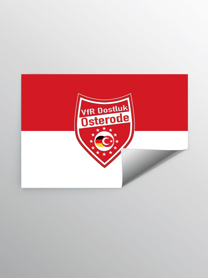 Aufkleber DIN A7 Logo