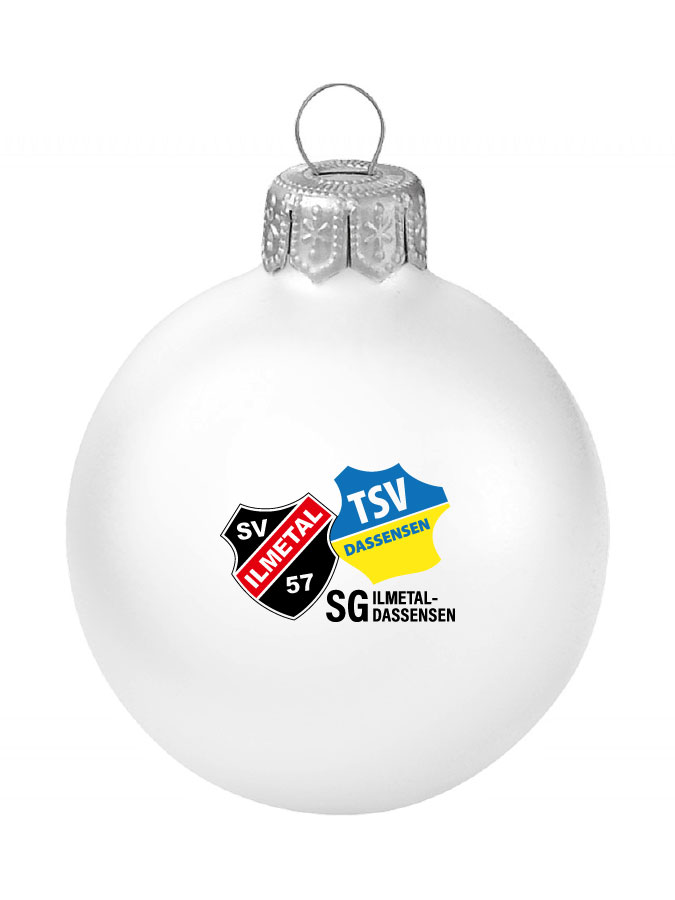 Weihnachtskugel Logo 8cm