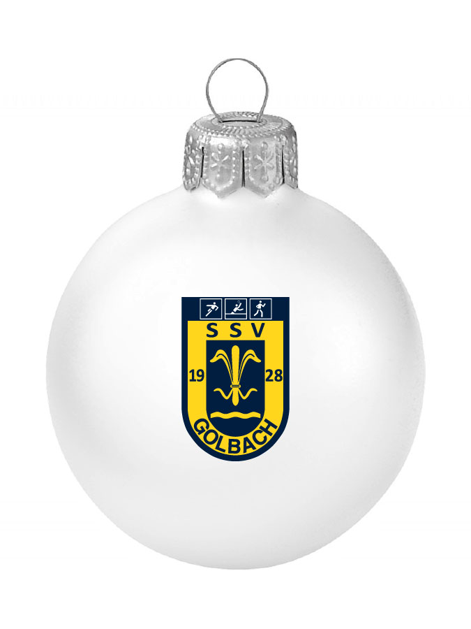 Weihnachtskugel Logo 8cm