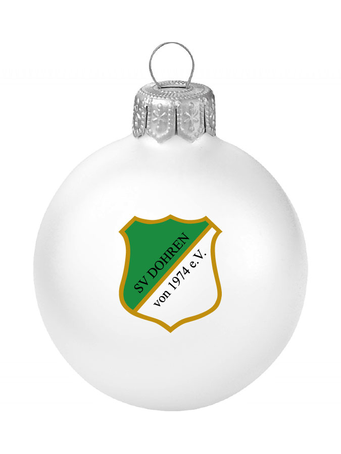 Weihnachtskugel Logo 8cm