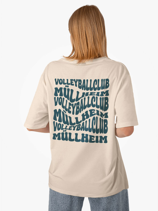 Oversized Shirt Wavy Damen