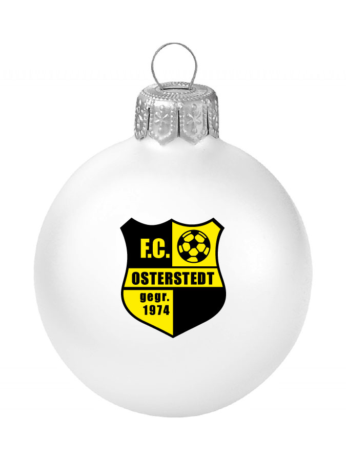 Weihnachtskugel Logo 8cm