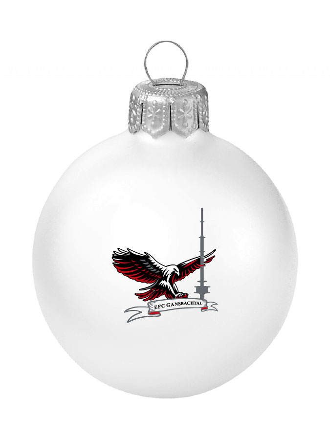 Weihnachtskugel Logo 8cm
