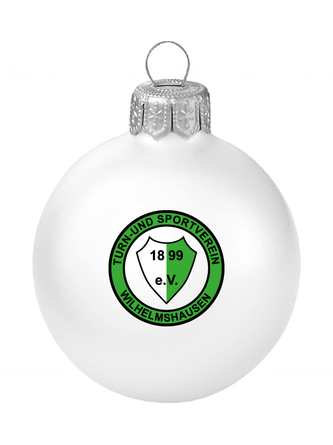 Weihnachtskugel Logo 8cm