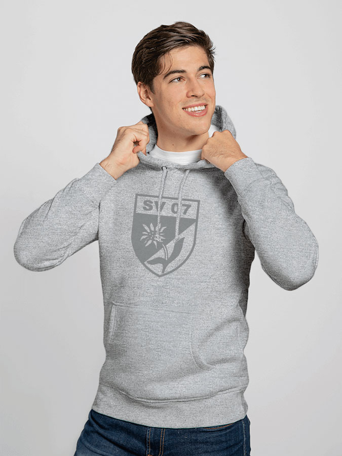 Hoodie All Grey Herren