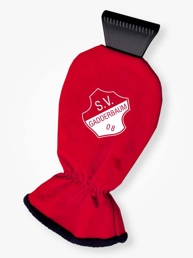 Eiskratzer mit Handschuh